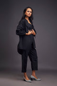 Load image into Gallery viewer, High-low Shirt & Pants Co-ord Set With Patchwork