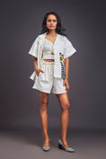 Load image into Gallery viewer, White Oversized Cuban Collared Shirt