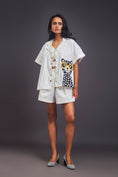 Load image into Gallery viewer, White Oversized Cuban Collared Shirt