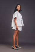 Load image into Gallery viewer, White Oversized Cuban Collared Shirt