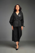 Load image into Gallery viewer, Button-Down Shirt with Metallic Embellishments & Pants