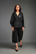 Load image into Gallery viewer, Button-Down Shirt with Metallic Embellishments & Pants