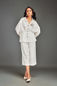 Load image into Gallery viewer, Button-Down Shirt with Metallic Embellishments & Pants