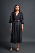 Load image into Gallery viewer, Black Monochrome Jumpsuit With Belt