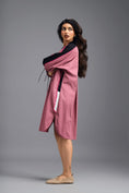 Load image into Gallery viewer, PINK OVERSIZED BOXY DRESS WITH NEON CONTRAST STRIPE