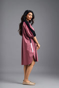 Load image into Gallery viewer, PINK OVERSIZED BOXY DRESS WITH NEON CONTRAST STRIPE