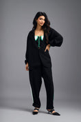 Load image into Gallery viewer, BLACK BUSTIER WITH NEON DETAIL