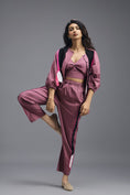 Load image into Gallery viewer, PINK SHIRT AND BRALETTE WITH NEON GEOMETRIC PANEL DETAIL