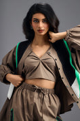 Load image into Gallery viewer, MUD COLOURBLOCK GEOMETRIC PANELLED PANTS