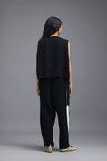 Load image into Gallery viewer, BLACK JACKET WITH NEON PIPED GEOMETRIC DETAIL