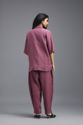Load image into Gallery viewer, PINK TAILORED LINEN PANTS
