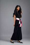 Load image into Gallery viewer, BLACK MEGA SLEEVE TOP AND FLARED PANTS CO-ORD SET