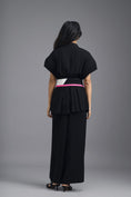 Load image into Gallery viewer, BLACK TAILORED FLARED PANTS
