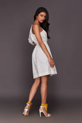 Load image into Gallery viewer, White One Shoulder Short Dress
