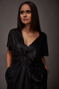 Load image into Gallery viewer, Black Metallic Black Co Ord Set