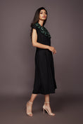 Load image into Gallery viewer, Black Jumpsuit With Detachable Collar