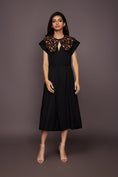 Load image into Gallery viewer, Black Jumpsuit With Detachable Collar