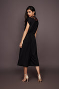 Load image into Gallery viewer, Black Jumpsuit With Detachable Collar