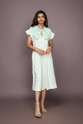 Load image into Gallery viewer, White Jumpsuit With Detachable Collar