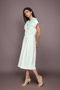 Load image into Gallery viewer, White Jumpsuit With Detachable Collar