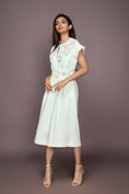 Load image into Gallery viewer, White Jumpsuit With Detachable Collar