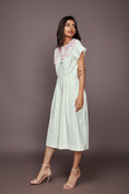 Load image into Gallery viewer, White Jumpsuit With Detachable Collar