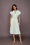 Load image into Gallery viewer, White Jumpsuit With Detachable Collar