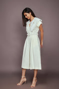 Load image into Gallery viewer, White Jumpsuit With Detachable Collar