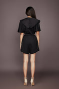 Load image into Gallery viewer, Black Playsuit With Detachable Collar