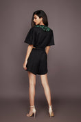 Load image into Gallery viewer, Black Playsuit With Detachable Collar