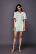 Load image into Gallery viewer, White Playsuit With Detachable Collar