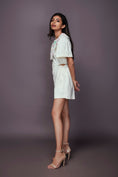Load image into Gallery viewer, White Playsuit With Detachable Collar