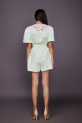 Load image into Gallery viewer, White Playsuit With Detachable Collar