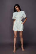 Load image into Gallery viewer, White Playsuit With Detachable Collar