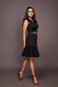 Load image into Gallery viewer, Black Co-Ord Set With Confetti Belt