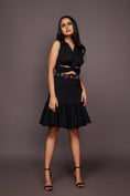 Load image into Gallery viewer, Black Co-Ord Set With Confetti Belt