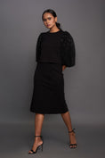 Load image into Gallery viewer, Black Co-Ord Set With Oversized Sequence Sleeves