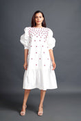 Load image into Gallery viewer, White Long Dress With Embroidery