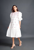Load image into Gallery viewer, White Long Dress With Embroidery