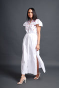 Load image into Gallery viewer, White Jumpsuit With Embroidery