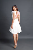 Load image into Gallery viewer, White Bodysuit With High Low Skirt