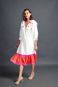 Load image into Gallery viewer, White Confetti Shoulder Dress