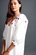 Load image into Gallery viewer, White Confetti Shoulder Dress