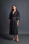 Load image into Gallery viewer, Black Monochrome Jumpsuit With Belt