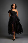 Load image into Gallery viewer, One-shoulder Asymmetrical Co-ord With Tiered Tulle Skirt
