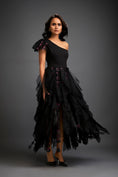 Load image into Gallery viewer, One-shoulder Asymmetrical Co-ord With Tiered Tulle Skirt
