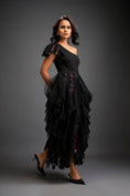 Load image into Gallery viewer, One-shoulder Asymmetrical Co-ord With Tiered Tulle Skirt
