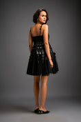 Load image into Gallery viewer, Strappy Dress With Green 3-D Embellishments On Skirt
