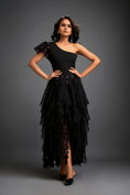 Load image into Gallery viewer, One-shoulder Asymmetrical Co-ord With Tiered Tulle Skirt
