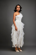 Load image into Gallery viewer, One-shoulder Asymmetrical Co-ord With Tiered Tulle Skirt
